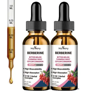 【Buy 2 Get 1 Free】2 Pack Berberine Liquid Drops-Berberine Supplement, Berberine HCL Drops with Ceylon Cinnamon, Bitter Melon, Turmeric, Milk Thistle, Artichoke Leaf, Green Tea, 1000mg Berberine Extract, 11-in-1 Organic Berberine for Immune,Digestion