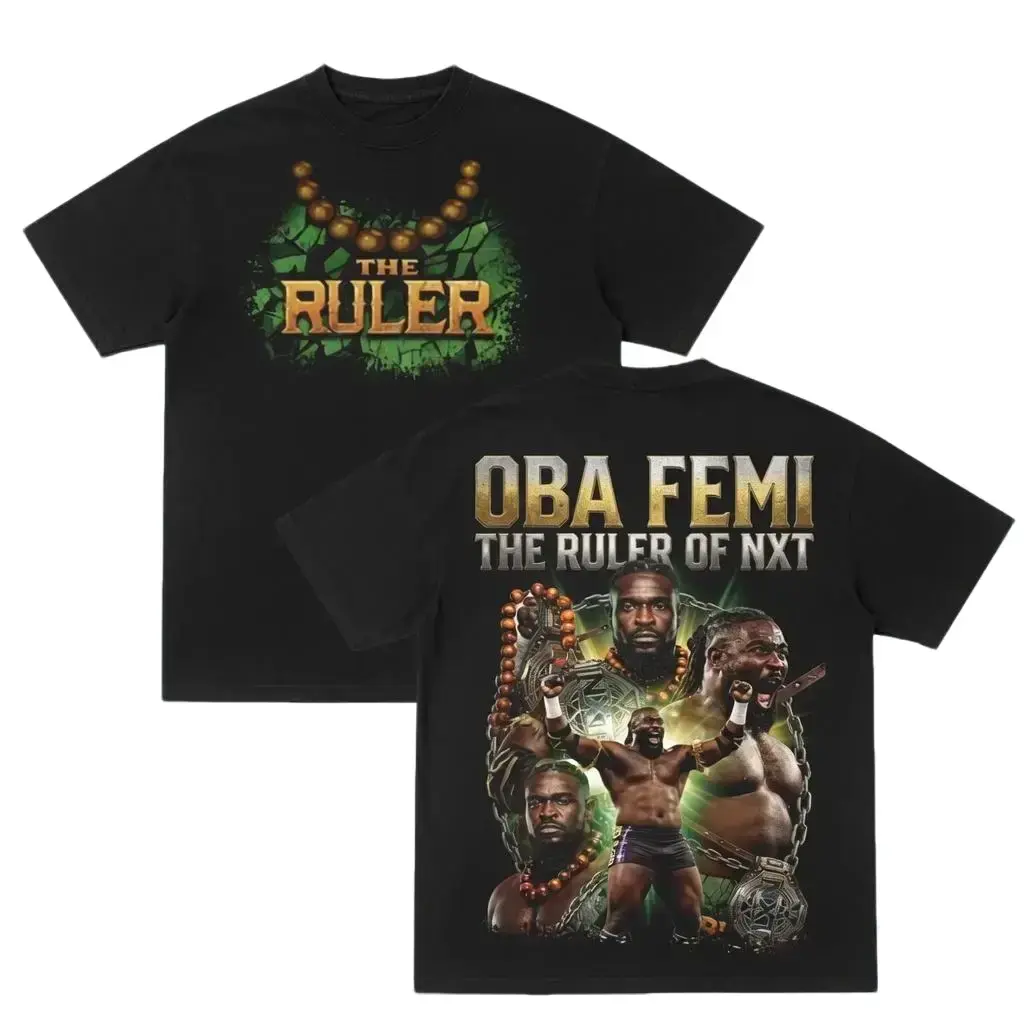 Graphic Oba Femi Ruler of NXT T-Shirt, Gift For Fan, Casual Clothing, Streetwear, Fashion Cotton, Full Colors, Full Sizes, For Men, For Women