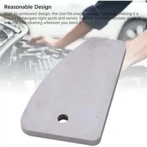Automotive Repair Scraper Blade Metal Sheet Tool Polishing Dot Scraper Car Dust Stain Remover Long Foot Version with Red Cord for Car Detailing