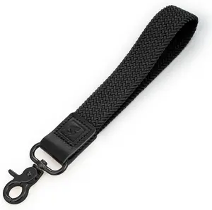 Wristlet Lanyard, Stretchy  Holder,  Elastic Anti-Drop Design (Black)