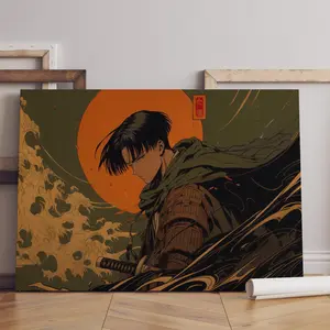 Levi Ackerman Attack on Titan Anime Poster, Levi Captain Anime AOT Posters (NO FRAME)