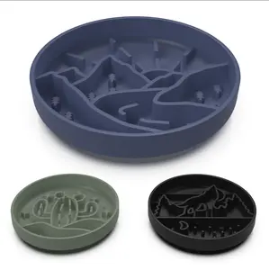 3-in-1 Slow Feeder Bowl & Lick Mat – BPA-Free Silicone, Scientifically Designed, Promotes Digestion, Dishwasher Safe, 3-Cup Capacity, For All Breeds