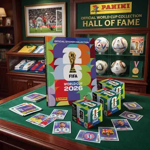 2026 WC Official Sticker Album Set, Panini Collector Archive Gift for Fan