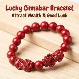 Red Double Pixiu Bracelet, Stylish Unisex Couple's Jewelry, Portable for Daily Gift Giving