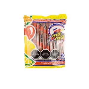 Chaca Chaca Tamarindo Candy Bars 10pcs - Privilegio de Mexico Sabor Dulce Nutritivo con Sal y Oleo 350g