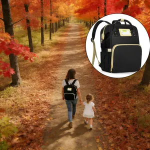 Large Diaper Bag Backpack with Insulated Bottle Pockets | Waterproof Wet Dry Separation | Lightweight <3lbs Stroller Hanging Baby Travel Bag for Newborn