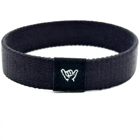 Jet Black Wristband Bracelet