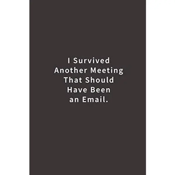 USED-I Survived Another Meeting That Should Have Been An Email.: Lined notebook by Blue Ridge Art (Paperback)