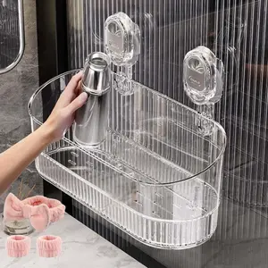 🧖‍♀️ Turn Your Bathroom into a 5-Star Spa! ✨ Aesthetic Clear Shower Caddy & Organizer Shelf | Strong Suction Cups, No Drilling, Dorm Essential, Bathroom Shower Organizers, Bathroom Organizing Accessories
