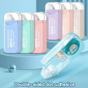 Double-Sided Glue Tape, 3/6 Counts Portable Mini Glue Tapes, Double-Sided Dot Adhesive Tape for DIY Scrapbooking, Multipurpose Mounting Tape, Office Stationery & Supplies
