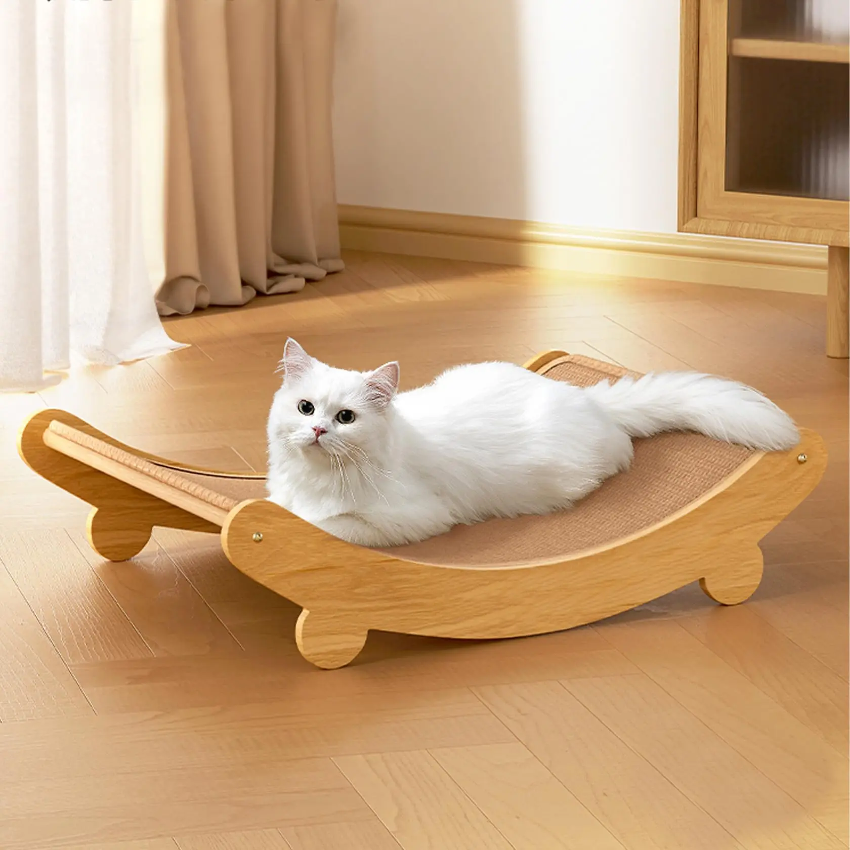 Sisal Cat Recliner Cat Scratching Bed No Debris Anti cat Scratching Sofa Stable Load bearing and Not Easy To Dump Strong and Durable Cat Scratching Column Furniture Cat Recliner Available in All Seasons