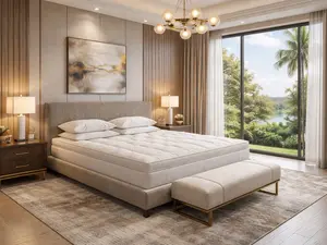 Premium 4 Inch Luxury Mattress Topper Queen King, Extra Thick Plush Pillow Top Mattress Pad, Breathable Soft Bed Topper with Deep Pocket Fit, Pressure Relief Support for Back Side Stomach Sleepers