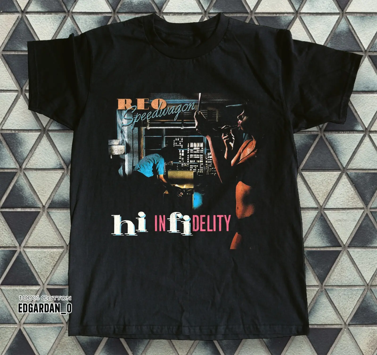 REO Speedwagon - Hi Infidelity Albums Rock Music T-Shirt All Colors, Gift for Women Men, Made In USA, US Size S-6XL, 100% cotton, Classic Fit, Unisex T-Shirt