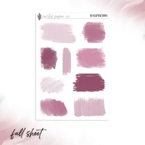 RASPBERRY XL BRUSH STROKES