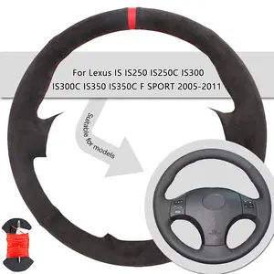 Suede Leather Car Steering Wheel Cover For Lexus IS IS250 IS250C IS300 IS300C IS350 IS350C F SPORT 2005-2011