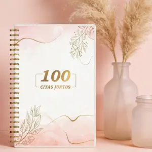 100 Citas Juntos Couple Date Anniversary Notebook Coil, Perfect Gift for 100th Day Anniversary, Fun Creative Dating Journal