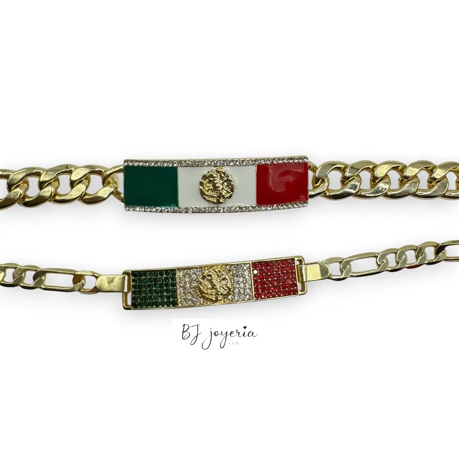 COPPER MEXICAN FLAG BRACELET (1719)