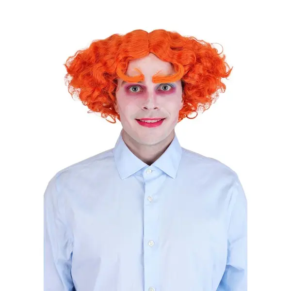 Adult Disney Mad Hatter Costume Wig & Eyebrows