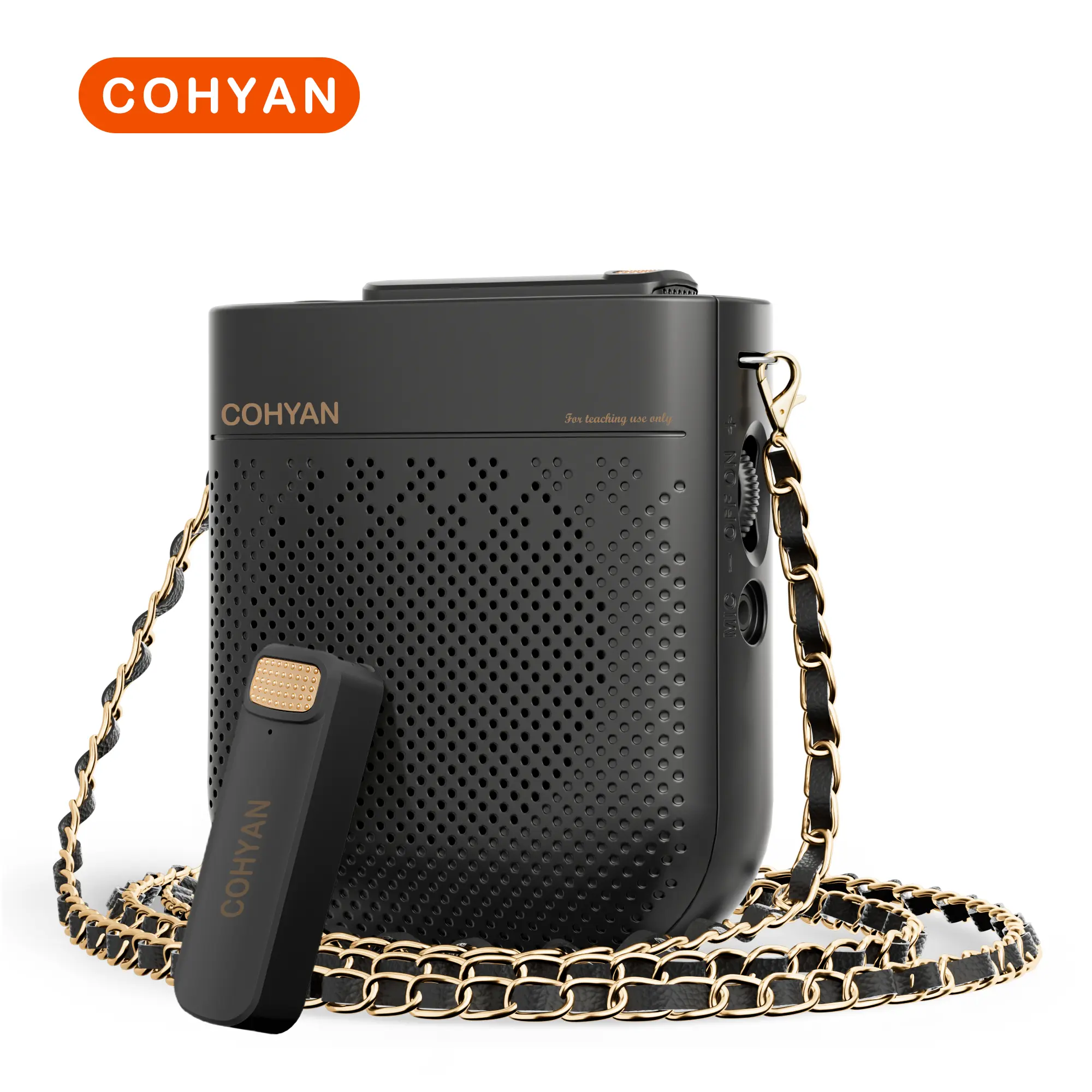 COHYAN K4 Voice Amplifier Wireless with Lapel Microphone Charging&Storage Portable Voice Amplifier for Teacher with Microphone Headset and Speaker Mini Voice Amplifier for Classroom Speech Training Beige Audio Handy Wired Smartphone - Bluetooth