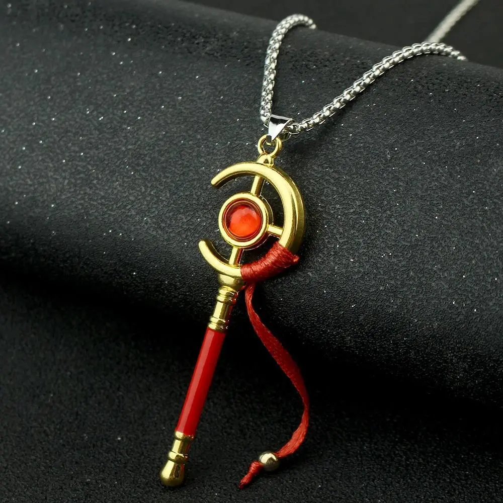 Crystal Frieren: Beyond Journey's End Japanese Anime Magic Wand Necklace, Cosplay Costume Jewelry, Keychain Gift Accessory