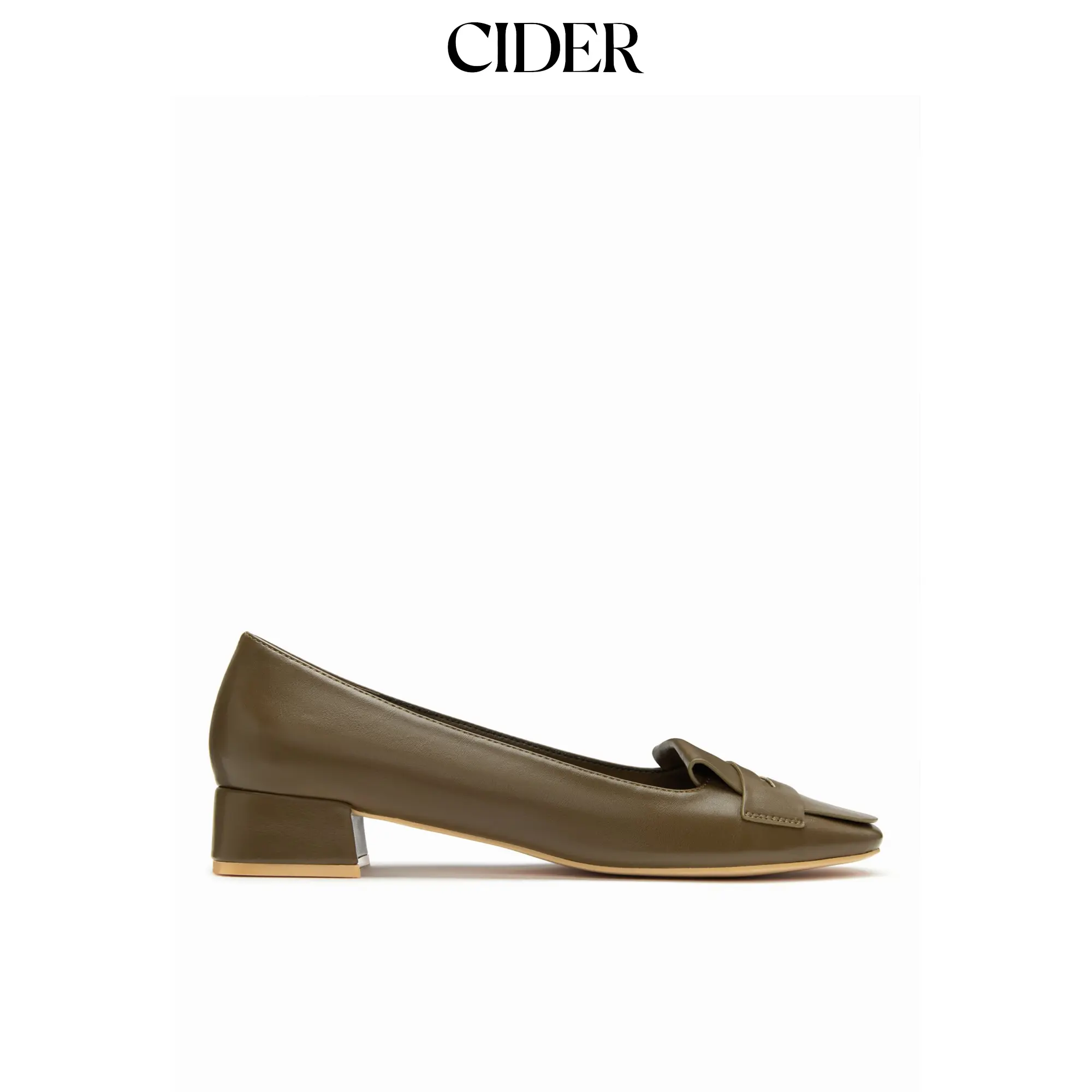 Cider SQUARE TOE CHUNKY HEELS
