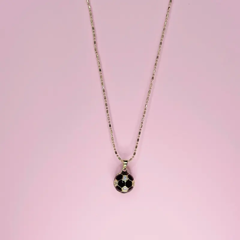 Soccer Necklace 18K gold plated