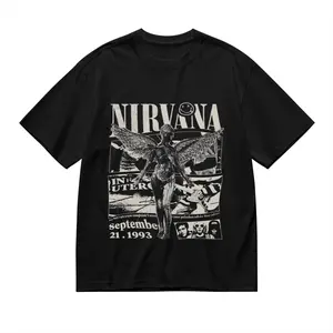 Vintage Retro Nirvana band T- , Music Graphic Tee, Rock Band , Retro Music Tee, Rock Music Lover , Vintage Band  Casual Comfort Cotton Fabric Fit  Men's and Women's Clothing . Tsh women shirts