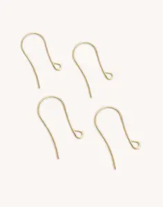 Arched Ear Wire, 29x14mm, (4pcs)