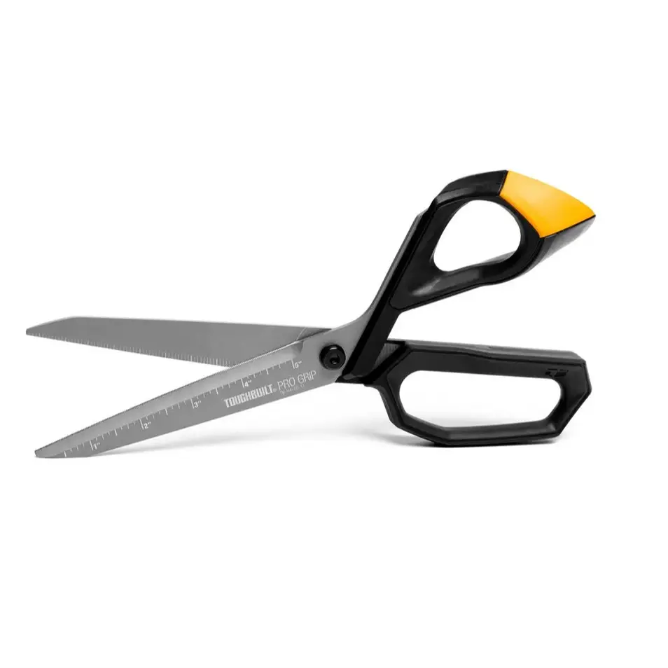 1pc Toughbuilt Multifunctional Scissors Hand Tools 11 Inch Stainless Steel Shears, Industrial Strength Heavy Duty Scissor Construction Tools Cutting Supplies TB-H4-70-11