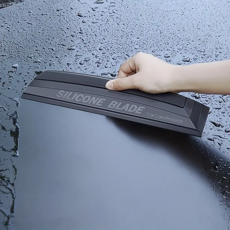 Soft Silicone Squeegee - Gentle, Compact, and Effective Water Wiper and Drying Blade for Car Wrap Tools, Window Cleaning, and Film Scraping - Essential Accessories for Streak-Free Cleaning and Maintenance