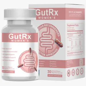 GutRx WOMEN’S – Probiotic for Women with Cranberry, D-Mannose Prebiotics and Tributyrin Postbiotic – 28 Billion CFU for Vaginal, Urinary & Digestive Health – With Lactobacillus & Bifidobacterium, 30 Capsules