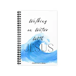 WALKING ON WATER Ruled Line Spiral Notebook