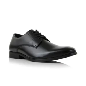 Ferro Aldo Alvin classic square-toe derby dress shoes, in Black, Men's Size 6.5 - 13