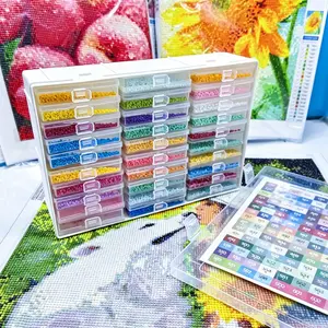 30-Piece Diamond Tray Organizer, New Diamond Painting Tray Storage Box Curved Locking Clasp for Sifting Diamonds Multi-Functional Flip-Over Diamond Tray Tool DIY Diamond Painting Essential