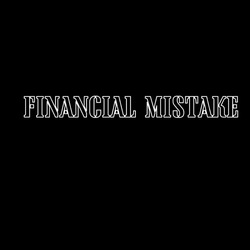 Financial mistake decal Financial mistake decal