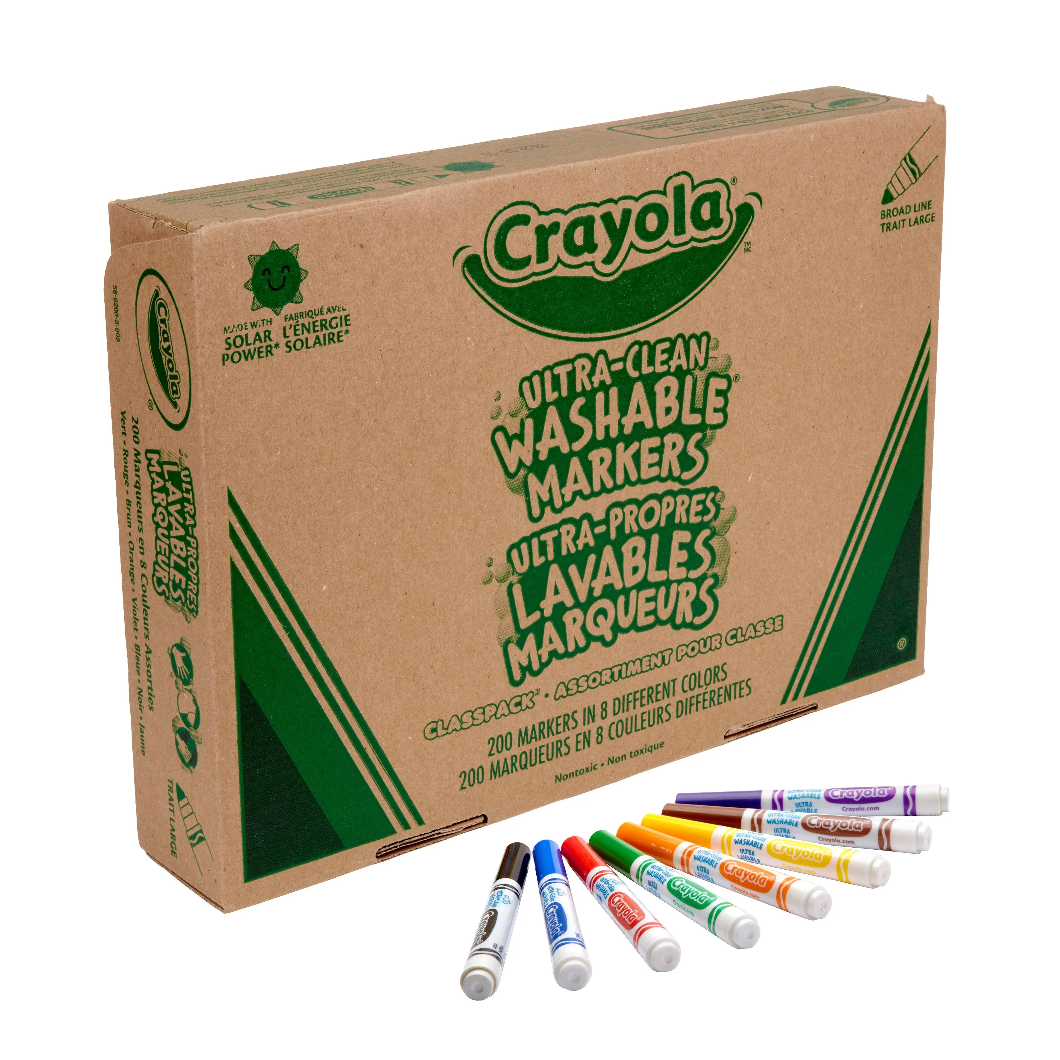 Crayola® Ultra Clean Washable Markers Classpack (Broad Line) Crayola® Ultra Clean Washable Markers Classpack (Broad Line)