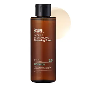 ACWELL Licorice pH Balancing Korean Toner for Cleansing 5.07 fl.oz. - Alcohol-Free PH5.5 Hydrating Facial Astringent - Skin Clarifying & Hydration Boosting Toner