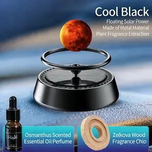 [Hot Item] Creative Car Aromatherapy Ornament Floating Planet Aromatherapy Dashboard Solar Rotating Car Decoration Ornament