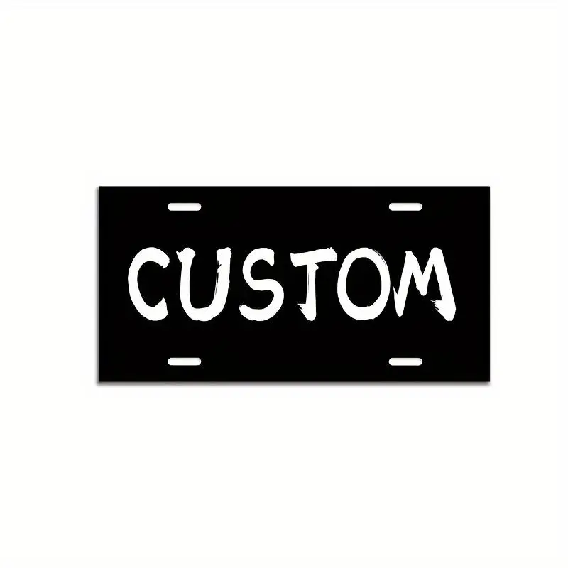 Customizable Aluminum License Plate - Personalized Engraved Text & Photo, Vibrant Colors, Durable 6x12in/29cmx14cm Rust-Resistant, 4-Mounts, Truck & Car Accessories, Home Decor Plaque Sign, Mother's Day Gift