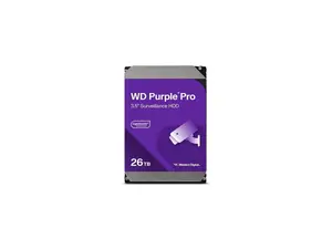 WD Purple Pro 26TB 3.5" Surveillance Internal Hard Drive HDD - SATA 6 Gb/s - 512 MB Cache (WD260PURP)