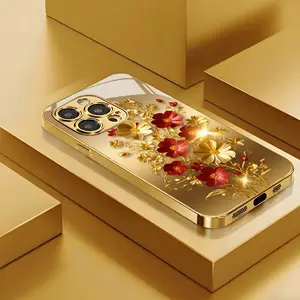 3D Gorgeous Fashion Luxury Simple Durable Anti-Stain Straight Edge Tempered Glass Case for Apple 17 Pro Max/17 Pro/17/17Air/16 Pro Max/16 Plus/16/15Pro Max/15 Plus/15 Pro/15/14 Pro Max/14 Plus/14 Pro/14/13Pro Max/13 Pro/13/12 Pro Max/12 Pro/12/11 Pro Max/