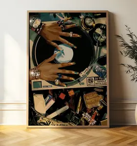 Black Woman Art, Fashion, Black Woman Wall Art, Black Girl Wall Art Poster Decor Glossy Decoration Print