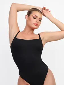 Popilush CloudSense High-Cut Thong Shapewear Bodysuit-LIVE