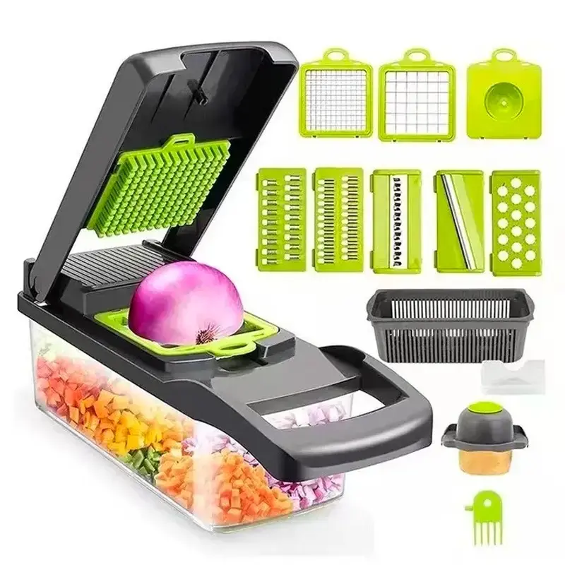 15-in-1 Multifunction Kitchen Vegetable Chopper & Slicer, Kitchen Utensil for Potato Chipping & Peeling