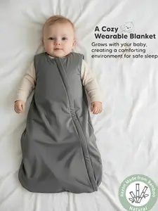 DownyNest Baby Sleep Sack Wearable Blanket - Bamboo Cotton, 2-Way Zipper, TOG 1.0 Quilted - Soft Infant Sleeping Bag for Newborn Toddler | Ideal Christmas Baby Gift  sleep  sack