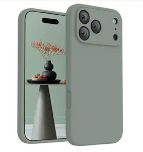 for iPhone 17 Pro Case, Compatible with MagSafe, [Integrated Silicone Camera Control Button] [Camera Protection] Anti-Scratch Microfiber Lining Phone Case, 6.3", Calke Green