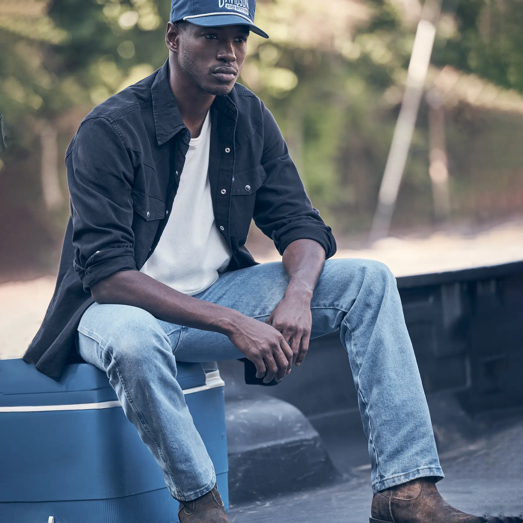 Wrangler Toughlite Cowboy Cut Original Fit Jean- Faded Stone