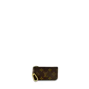 Pre-owned Louis Vuitton Coated canvas Small Leather Goods Monogram Key Pouch