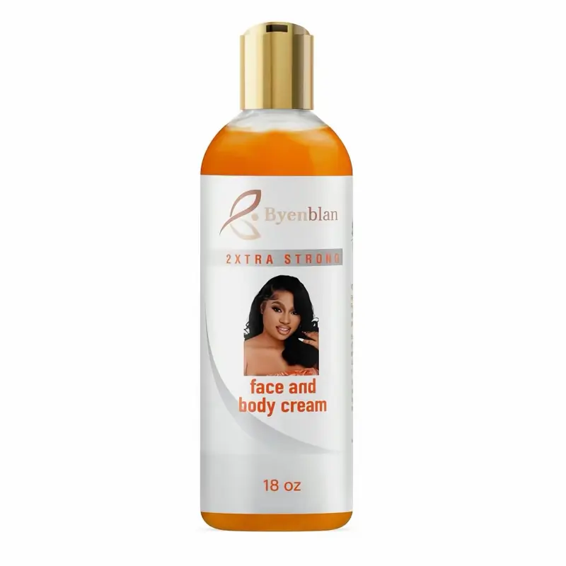 Byenblan Glow Boost Carrot  2XTRA Strong Face and Body Cream – 18oz Radiance, Elasticity & UV Protection
