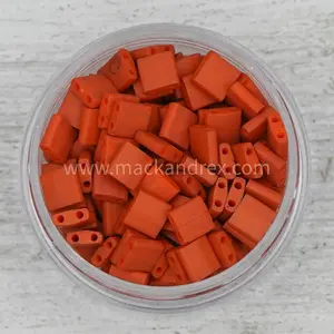 2315 Tila Beads - Burnt Orange